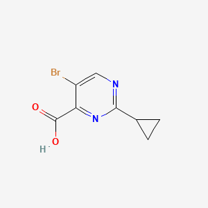 molecular formula C8H7BrN2O2 B1375466 5-Bromo-2-cyclopropylpyrimidine-4-carboxylic acid CAS No. 304902-95-2
