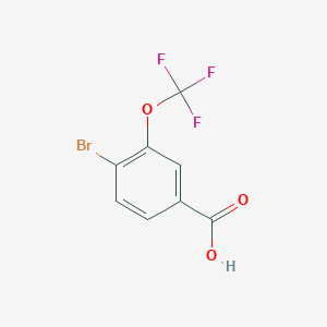 molecular formula C8H4BrF3O3 B1375467 4-Bromo-3-(trifluoromethoxy)benzoic acid CAS No. 1008769-87-6