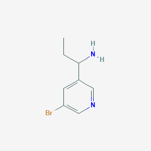 molecular formula C8H11BrN2 B1375470 1-(5-Bromopyridin-3-yl)-propylamine CAS No. 1194055-87-2