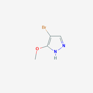 molecular formula C4H5BrN2O B1375471 4-Bromo-3-methoxy-1h-pyrazole CAS No. 1147011-26-4