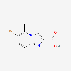 molecular formula C9H7BrN2O2 B1375472 6-Bromo-5-methylimidazo[1,2-a]pyridine-2-carboxylic acid CAS No. 1000845-67-9