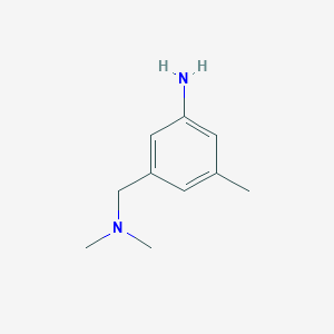 molecular formula C10H16N2 B1375473 3-[(Dimethylamino)methyl]-5-methylaniline CAS No. 884341-48-4