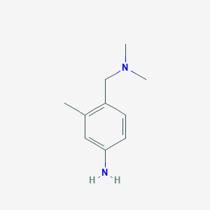 molecular formula C10H16N2 B1375476 4-[(Dimethylamino)methyl]-3-methylaniline CAS No. 948572-70-1