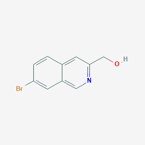 molecular formula C10H8BrNO B1375477 (7-溴异喹啉-3-基)甲醇 CAS No. 1318897-45-8