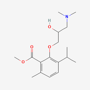 Methyl 3-(2-hydroxy-3-(dimethylamino)propoxy)-p-cymene-2-carboxylate