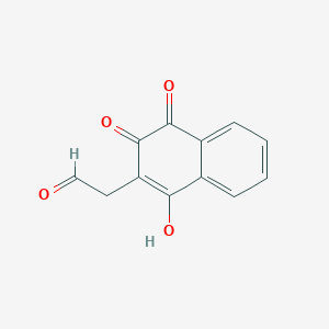 (1-Hydroxy-3,4-dioxo-3,4-dihydronaphthalen-2-yl)acetaldehyde