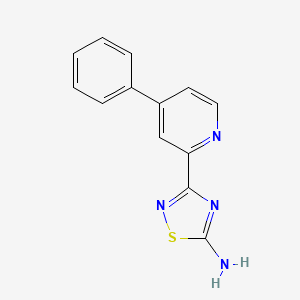 3-(4-Phenylpyridin-2-yl)-1,2,4-thiadiazol-5-amine