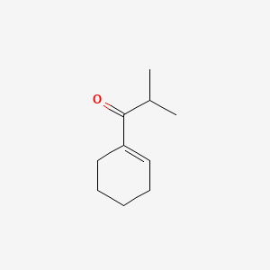 molecular formula C10H16O B13754829 1-(1-Cyclohexenyl)-2-methylpropan-1-one CAS No. 56922-88-4