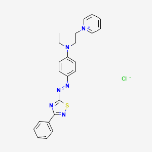 1-[2-(Ethyl{4-[(e)-(3-phenyl-1,2,4-thiadiazol-5-yl)diazenyl]phenyl}amino)ethyl]pyridiniumchloride