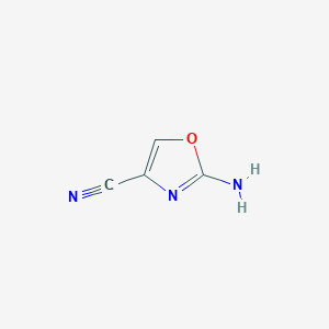 molecular formula C4H3N3O B1375494 2-Aminooxazole-4-carbonitrile CAS No. 1240598-27-9