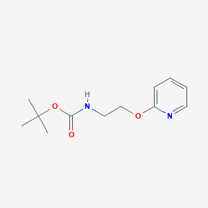 molecular formula C12H18N2O3 B1375496 tert-Butyl (2-(pyridin-2-yloxy)ethyl)carbamate CAS No. 1029715-22-7