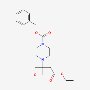 Benzyl 4-[3-(2-ethoxy-2-oxoethyl)oxetan-3-yl]piperazine-1-carboxylate