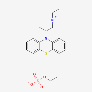 Ammonium, ethyldimethyl(2-phenothiazin-10-ylpropyl)-, ethyl sulfate