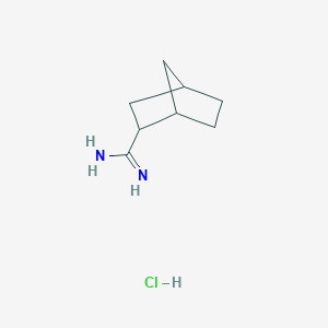 molecular formula C8H15ClN2 B1375510 双环[2.2.1]庚烷-2-甲酰亚胺盐酸盐 CAS No. 57097-70-8