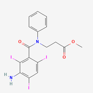 Methyl N-(3-amino-2,4,6-triiodobenzoyl)-N-phenyl-beta-alaninate