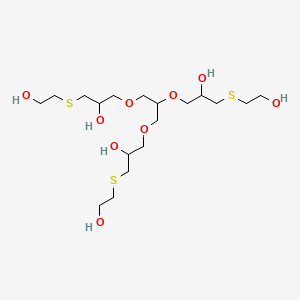 9-[2-Hydroxy-3-[(2-hydroxyethyl)thio]propoxy]-7,11-dioxa-3,15-dithiaheptadecane-1,5,13,17-tetrol