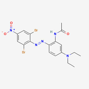 N-[2-[(2,6-Dibromo-4-nitrophenyl)azo]-5-(diethylamino)phenyl]acetamide