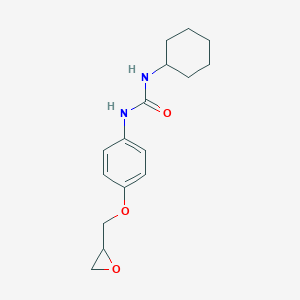 molecular formula C16H22N2O3 B137552 N-Cyclohexyl-N'-[4-(2,3-epoxypropoxy)phenyl]urea CAS No. 38649-72-8