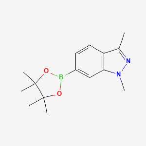 molecular formula C15H21BN2O2 B1375527 1,3-diMethyl-6-(4,4,5,5-tetraMethyl-1,3,2-dioxaborolan-2-yl)-1H-indazole CAS No. 1300582-61-9