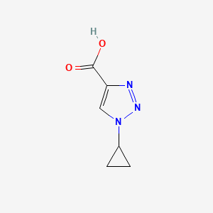 molecular formula C6H7N3O2 B1375529 1-环丙基-1H-1,2,3-三唑-4-羧酸 CAS No. 1188375-37-2