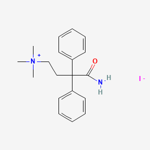 (3-Carbamoyl-3,3-diphenylpropyl)trimethylammonium iodide