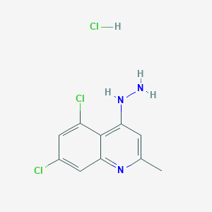 5,7-Dichloro-4-hydrazino-2-methylquinoline hydrochloride