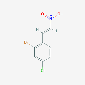 molecular formula C8H5BrClNO2 B1375536 (E)-2-Bromo-4-chloro-1-(2-nitrovinyl)benzene CAS No. 869319-28-8