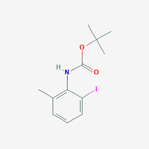 molecular formula C12H16INO2 B1375538 Tert-butyl (2-iodo-6-methylphenyl)carbamate CAS No. 1447607-72-8