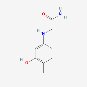 2-((3-Hydroxy-4-methylphenyl)amino)acetamide