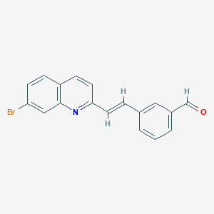 3-[2-(7-Bromo-2-quinolinyl)ethenyl]-benzaldehyde