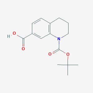 molecular formula C15H19NO4 B1375543 1-(叔丁氧羰基)-1,2,3,4-四氢喹啉-7-羧酸 CAS No. 928772-51-4