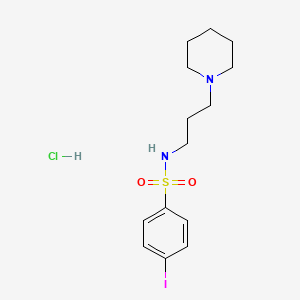 molecular formula C14H22ClIN2O2S B13755444 4-Iodo-N-(3-piperidin-1-YL-propyl)-benzenesulfonamide hydrochloride 