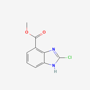 molecular formula C9H7ClN2O2 B1375547 2-氯-1H-苯并咪唑-4-甲酸甲酯 CAS No. 1171129-05-7