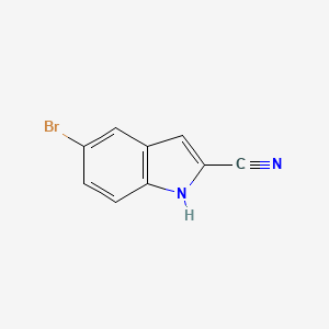 molecular formula C9H5BrN2 B1375553 5-Bromo-1H-indole-2-carbonitrile CAS No. 902772-13-8