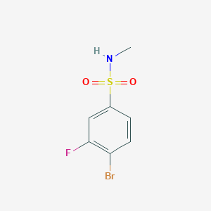 molecular formula C7H7BrFNO2S B1375556 4-bromo-3-fluoro-N-methylbenzenesulfonamide CAS No. 1055995-78-2