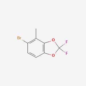 molecular formula C8H5BrF2O2 B1375558 5-Bromo-2,2-difluoro-4-methylbenzo[d][1,3]dioxole CAS No. 765300-02-5