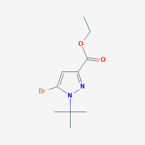 molecular formula C10H15BrN2O2 B13755588 ethyl5-bromo-1-tert-butyl-1H-pyrazole-3-carboxylate 