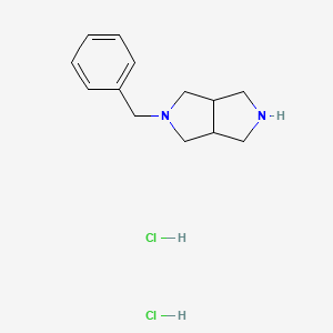molecular formula C13H20Cl2N2 B1375559 2-Benzyloctahydropyrrolo[3,4-c]pyrrole dihydrochloride CAS No. 920531-62-0