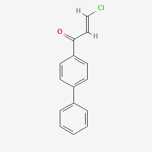 molecular formula C15H11ClO B13755601 trans-3-Chloro-4'-phenylacrylophenone CAS No. 58953-18-7