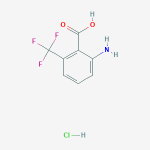 molecular formula C8H7ClF3NO2 B1375567 2-Amino-6-(trifluoromethyl)benzoic acid hydrochloride CAS No. 918667-28-4