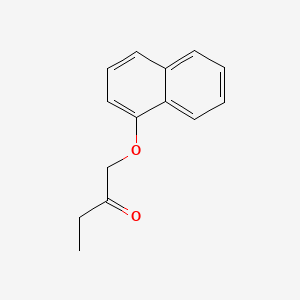 molecular formula C14H14O2 B13755687 2-Butanone, 1-(1-naphthyloxy)- CAS No. 73758-41-5