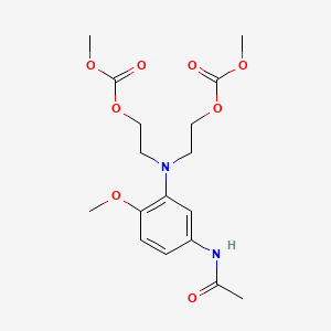 Methyl 7-(5-acetamido-2-methoxyphenyl)-3-oxo-2,4,10-trioxa-7-azaundecan-11-oate