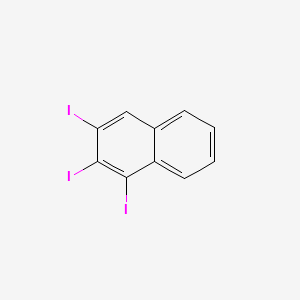 molecular formula C10H5I3 B13755727 Naphthalene, triiodo- CAS No. 73881-45-5