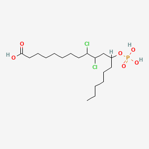 9,10-Dichloro-12-(phosphonooxy)octadecanoic acid