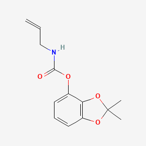 Carbamic acid, 2-propenyl-, 2,2-dimethyl-1,3-benzodioxol-4-YL ester