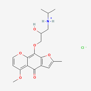 5H-Furo(3,2-g)(1)benzopyran-5-one, 9-(2-hydroxy-3-isopropylaminopropoxy)-4-methoxy-7-methyl-, hydrochloride