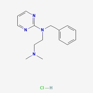 molecular formula C15H21ClN4 B13755768 2-(Benzyl((2-dimethylamino)ethyl)amino)pyrimidine hydrochloride CAS No. 5929-07-7