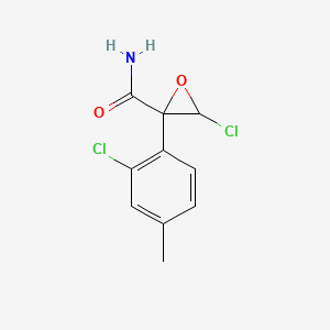 3-Chloro-2-(2-chloro-4-methylphenyl)oxirane-2-carboxamide