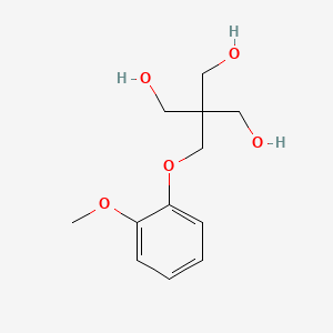 molecular formula C12H18O5 B13755773 2-(Hydroxymethyl)-2-[(2-methoxyphenoxy)methyl]propane-1,3-diol CAS No. 7271-80-9