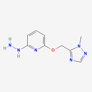 1-(6-((2-methyl-2H-1,2,4-triazol-3-yl)methoxy)pyridin-2-yl)hydrazine